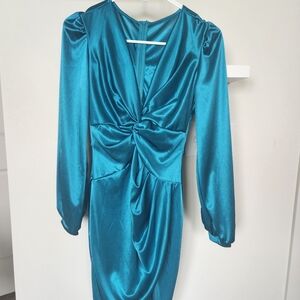 Beautiful turquoise semi formal dress